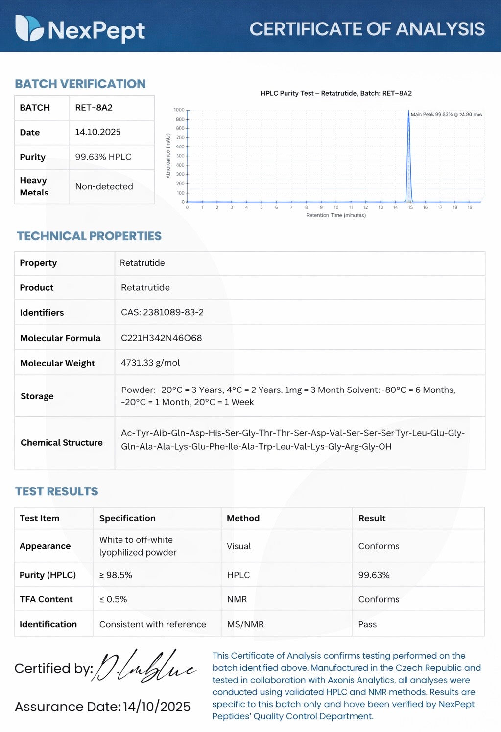 Retatrutide 20mg (More Available March 26)